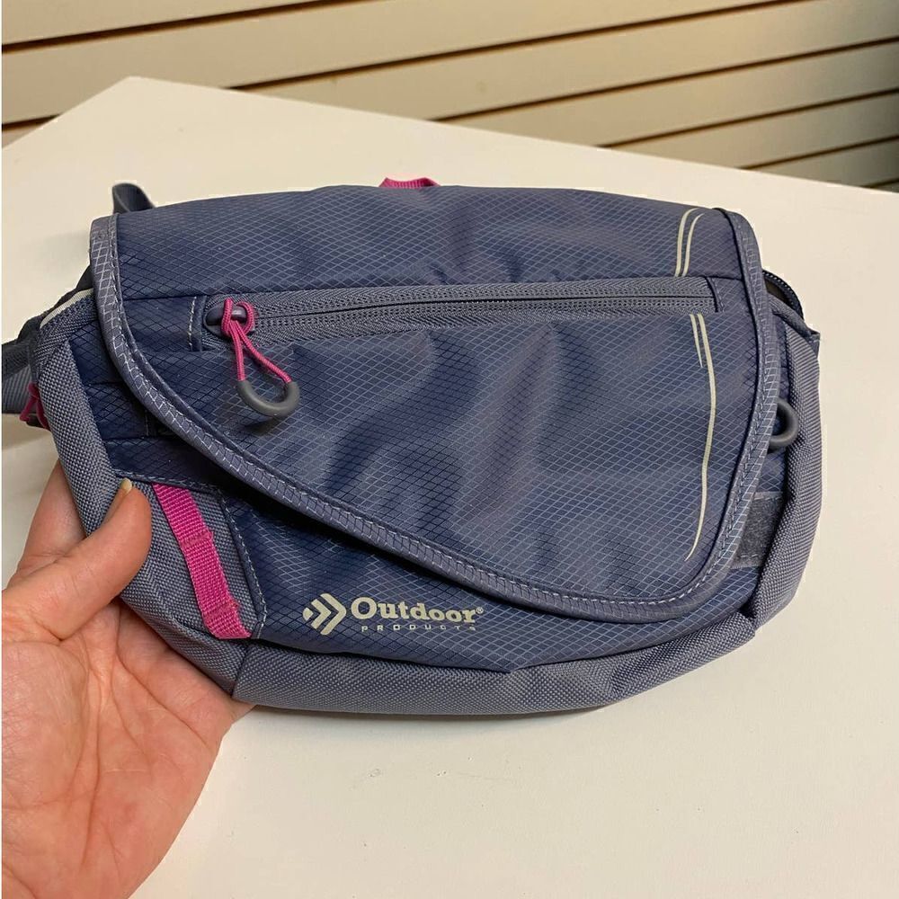 Outdoor Products Marilyn Gray Pink Waist Fanny Pack